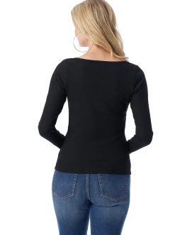 Jessica Simpson Abbey Sweatheart Top In < Tops & Tees