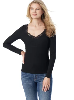 Jessica Simpson Abbey Sweatheart Top In < Tops & Tees