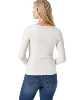 Jessica Simpson Abbey Sweatheart Top In < Tops & Tees
