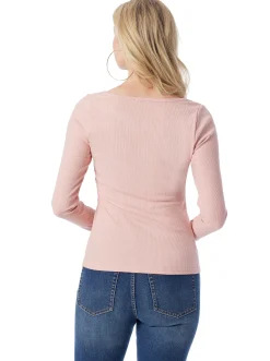 Jessica Simpson Abbey Sweatheart Top In < Tops & Tees