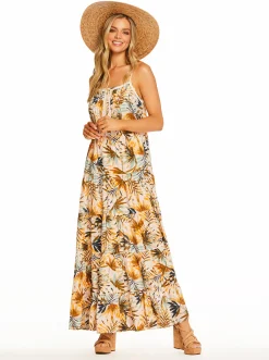 Jessica Simpson Alanis Tier Dress In Bay Breeze< Dresses