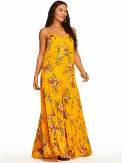 Jessica Simpson Alanis Tier Dress In Tropical Oasis< Dresses