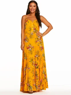 Jessica Simpson Alanis Tier Dress In Tropical Oasis< Dresses