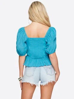 Jessica Simpson Ami Halter Top In < Tops & Tees