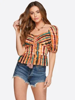 Jessica Simpson Ami Halter Top In < Tops & Tees