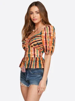 Jessica Simpson Ami Halter Top In < Tops & Tees
