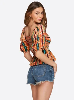 Jessica Simpson Ami Halter Top In < Tops & Tees