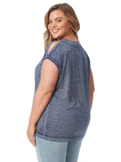 Jessica Simpson Amory Tee In < Tops & Tees