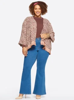 Jessica Simpson Anya Cropped Duster In < Jackets, Blazers & Kimonos|Tops & Tees