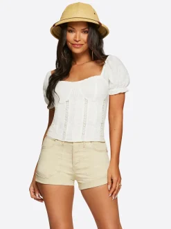 Jessica Simpson Aubrey Top In < Tops & Tees