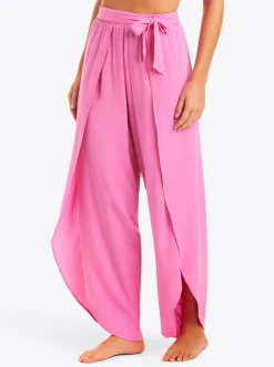 Jessica Simpson Basic Solid Beach Pant Cover Up In < Swim|Cover Ups