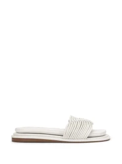 Jessica Simpson Belarina Flat Sandal In White< Flats|Sandals
