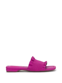 Jessica Simpson Camessa Smocked Sandal In Fuschia< Flats|Sandals