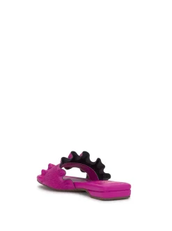 Jessica Simpson Camessa Smocked Sandal In Fuschia< Flats|Sandals