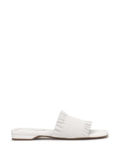 Jessica Simpson Camessa Smocked Sandal In White< Flats|Sandals