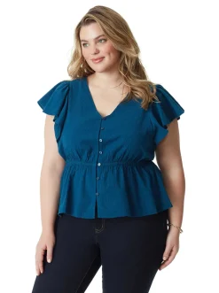 Jessica Simpson Candice Shirt In < Tops & Tees