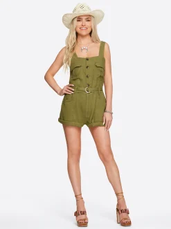 Jessica Simpson Cargo Belted Romper In < Jumpsuits & Rompers