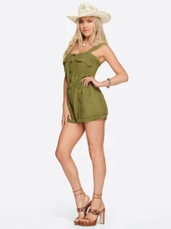 Jessica Simpson Cargo Belted Romper In < Jumpsuits & Rompers