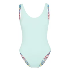 Jessica Simpson In Rio Reversible One Piece In Cool Multi< Swim|One Piece Swim