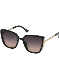 Jessica Simpson Cat Eye Sunglasses With Metal Temple In < Sunglasses