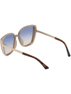 Jessica Simpson Cat Eye Sunglasses With Metal Temple In < Sunglasses