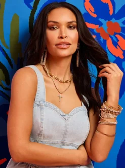 Jessica Simpson Denim Bustier In < Denim