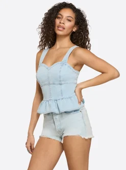 Jessica Simpson Denim Bustier In < Denim