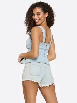 Jessica Simpson Denim Bustier In < Denim