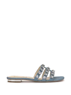 Jessica Simpson Detta Sandal In Blue < Flats|Sandals