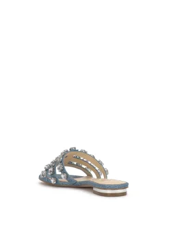 Jessica Simpson Detta Sandal In Blue < Flats|Sandals