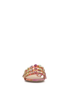 Jessica Simpson Detta Sandal In Red Combo< Flats|Sandals