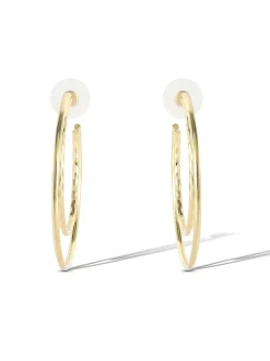 Jessica Simpson Double Hoop Earrings< Earrings