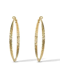 Jessica Simpson Double Hoop Faceted Earrings< Earrings
