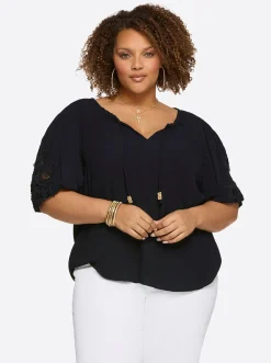 Jessica Simpson Eloise Blouse In < Tops & Tees