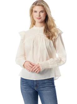 Jessica Simpson Elsiana Ruffle Top In < Tops & Tees