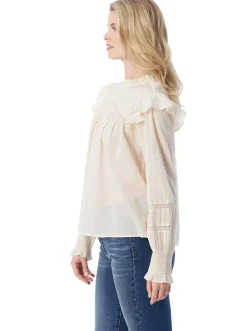 Jessica Simpson Elsiana Ruffle Top In < Tops & Tees