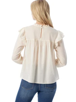 Jessica Simpson Elsiana Ruffle Top In < Tops & Tees
