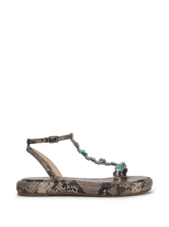 Jessica Simpson Eshily Embellished Sandal In Snake< Sandals
