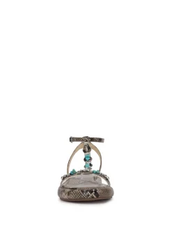 Jessica Simpson Eshily Embellished Sandal In Snake< Sandals