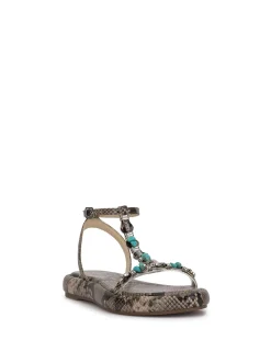 Jessica Simpson Eshily Embellished Sandal In Snake< Sandals
