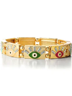 Jessica Simpson Evil Eye Stretch Bracelet< Bracelets