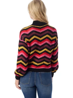 Jessica Simpson Farai Sweater In Striped Multi< Tops & Tees|Sweaters