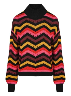 Jessica Simpson Farai Sweater In Striped Multi< Tops & Tees|Sweaters