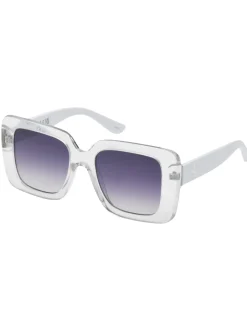 Jessica Simpson Fashionable Square Sunglasses In Crystal < Sunglasses