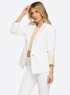 Jessica Simpson Fitted Blazer In < Jackets, Blazers & Kimonos|Sweaters