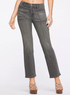 Jessica Simpson Flirt High Rise Straight Crop In < Denim