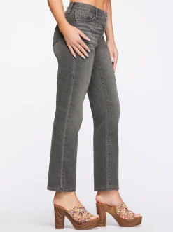 Jessica Simpson Flirt High Rise Straight Crop In < Denim
