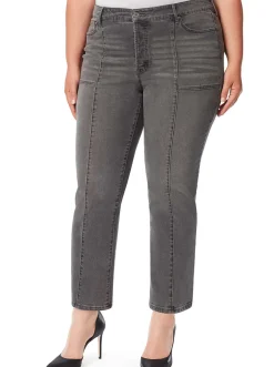 Jessica Simpson Flirt High Rise Straight Crop In < Denim