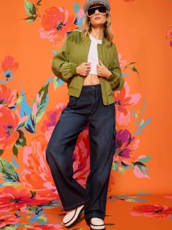 Jessica Simpson Fynn Bomber Jacket In < Jackets, Blazers & Kimonos|Sweaters
