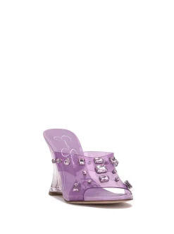 Jessica Simpson Ganisa Lucite Wedge In < Sandals|Wedges
